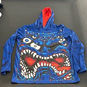 Blue Graphic Hoodie